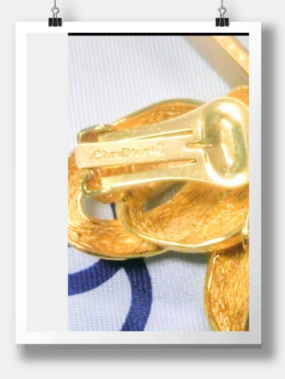 Christian Dior Vintage Chain-Link Earrings - Picture 4 of 6